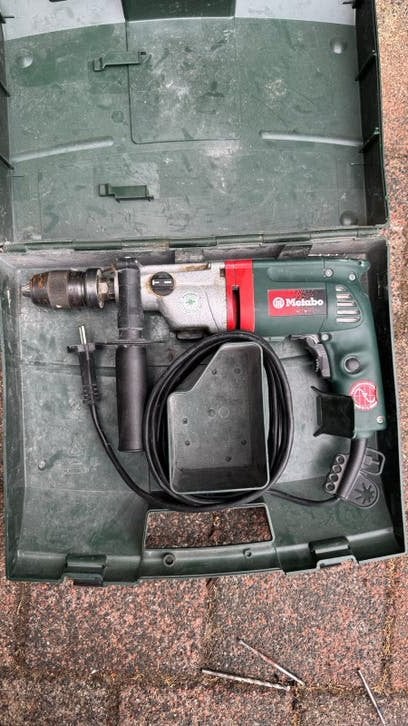 Metabo Klopboormachine SBE 655/2 S R+L - 705W, Klopboormechanisme, Ophalen, Boormachine, Gebruikt