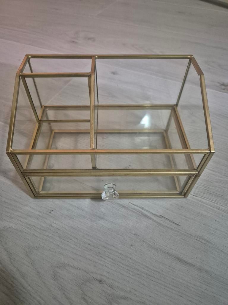 Glazen Make - up organizer, Ophalen of Verzenden