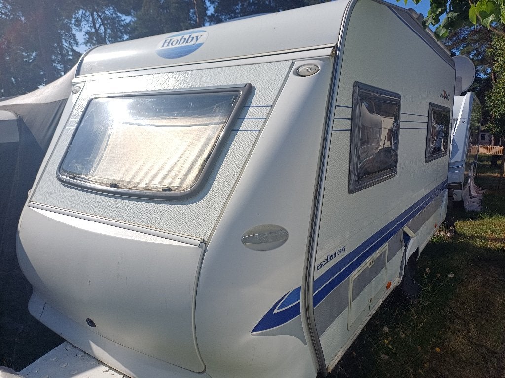 hobby excellent easy 400sf caravan, Caravans en Kamperen, Caravans, Vast bed, Hobby, Treinzit, 750 - 1000 kg