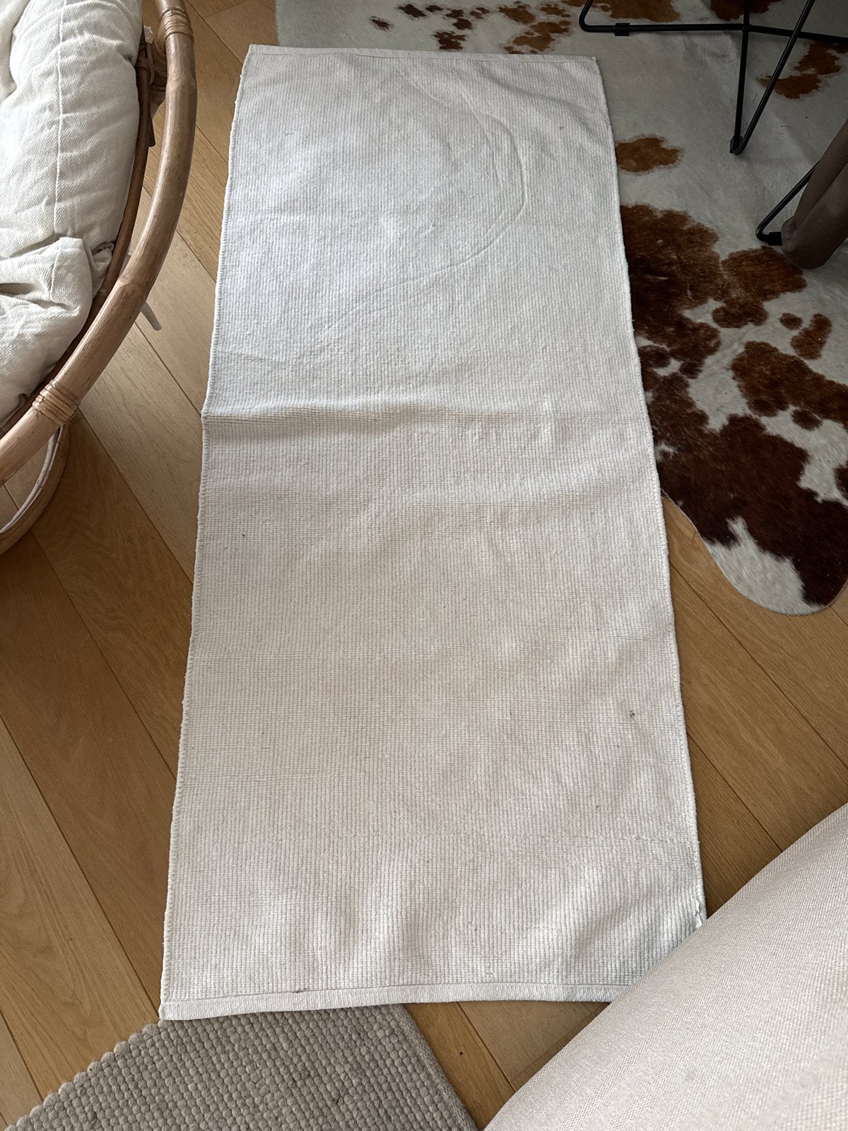 Gratis 2x Crème Wollen Kleed - 150 x 50 cm, Ophalen, Gebruikt, 100 tot 150 cm, 50 tot 100 cm