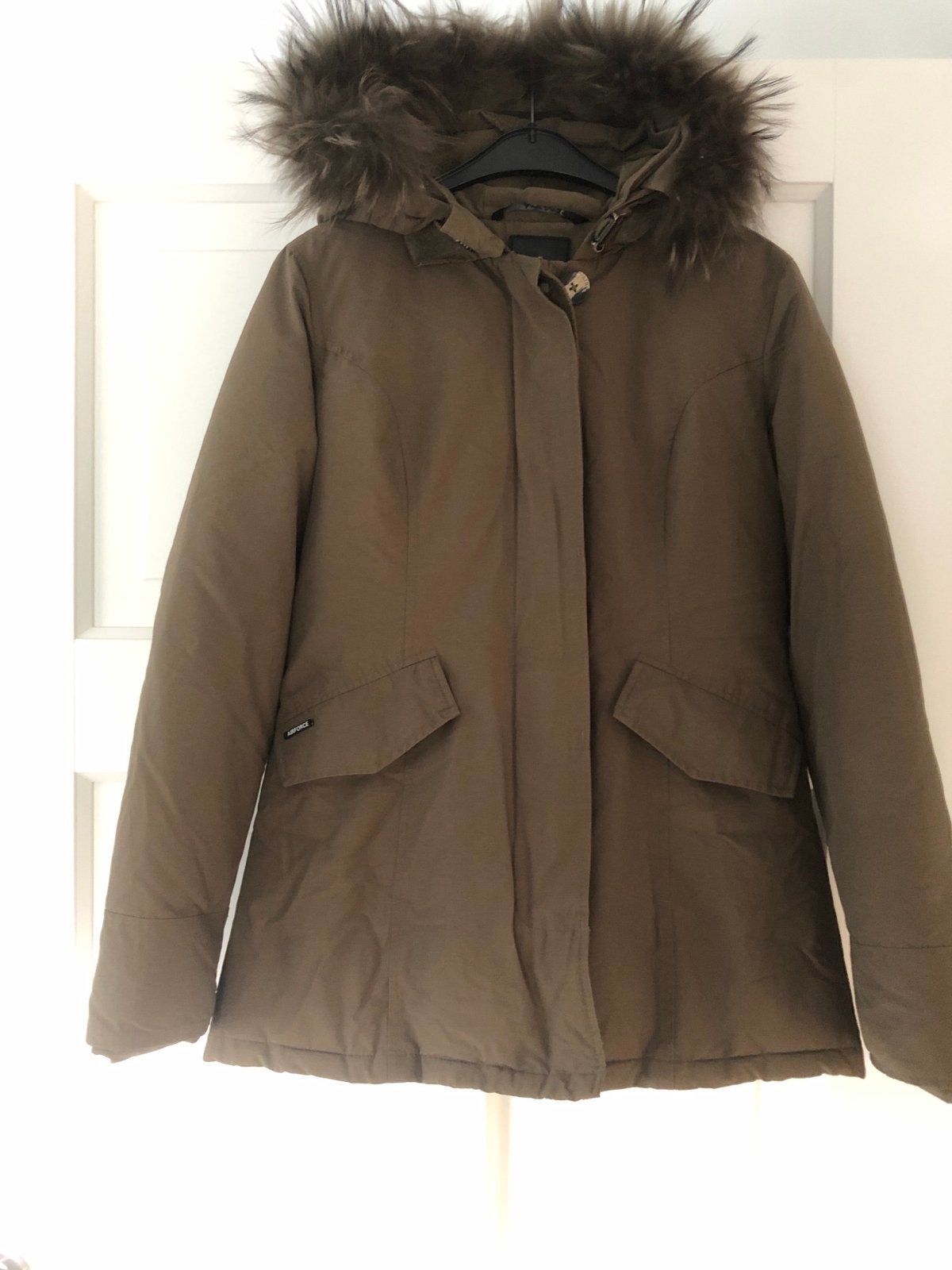 Airforce dames jas groen maat S met bontje, Ophalen of Verzenden, Gedragen, Maat 36 (S), Groen