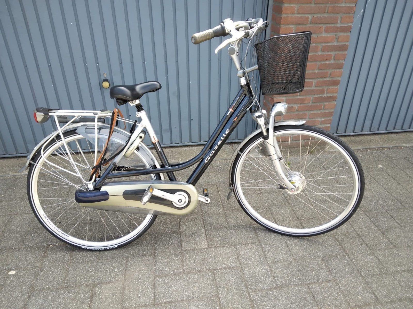 Gazelle Davos Damesfiets 28 inch, 8 versnellingen,, Ophalen, Gebruikt, Velgrem, Versnellingen