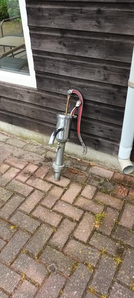 Koperen scheepspomp met reservoir en kraantje decoratie, Tuin en Terras, Ophalen, Handmatig, Overige typen
