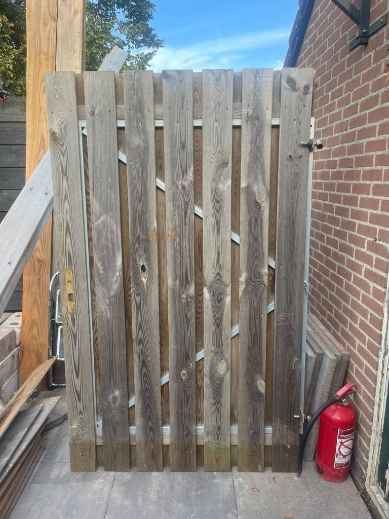 Tuinhek, Ophalen, Gebruikt, 100 tot 150 cm, Draaipoort