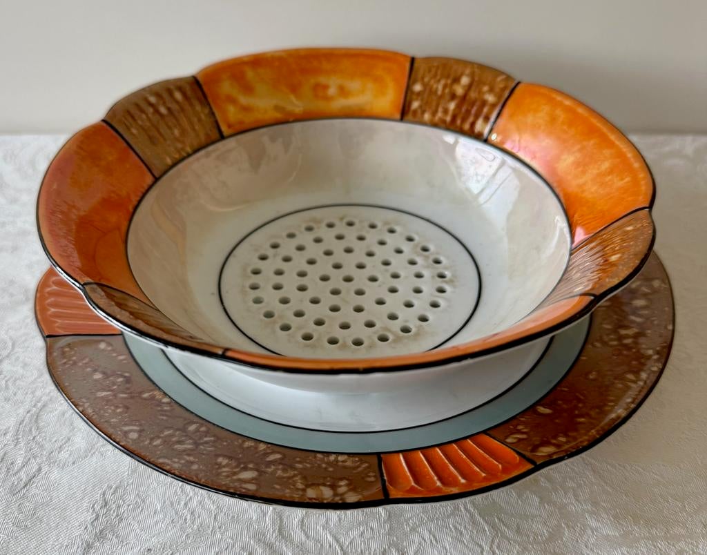 Art deco fruittest, Antiek en Kunst, Antiek | Servies los, Ophalen of Verzenden