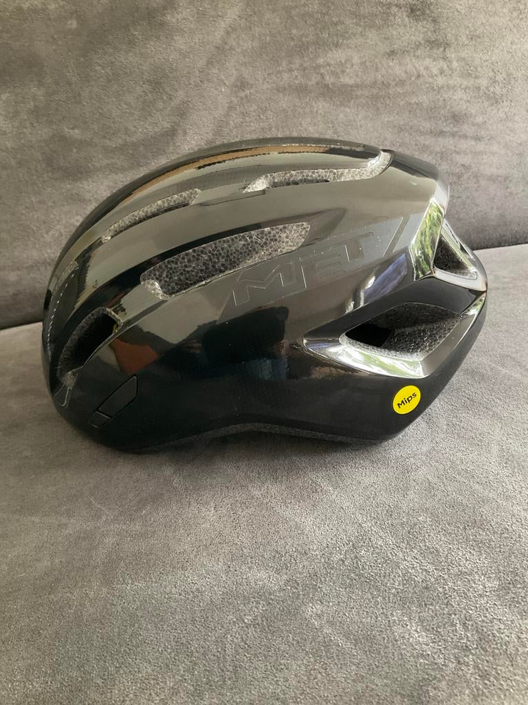 MET Miles MIPS Fietshelm Zwart Maat L (58-61 cm), Fietsen en Brommers, Ophalen, Zo goed als nieuw, L, Heer of Dame