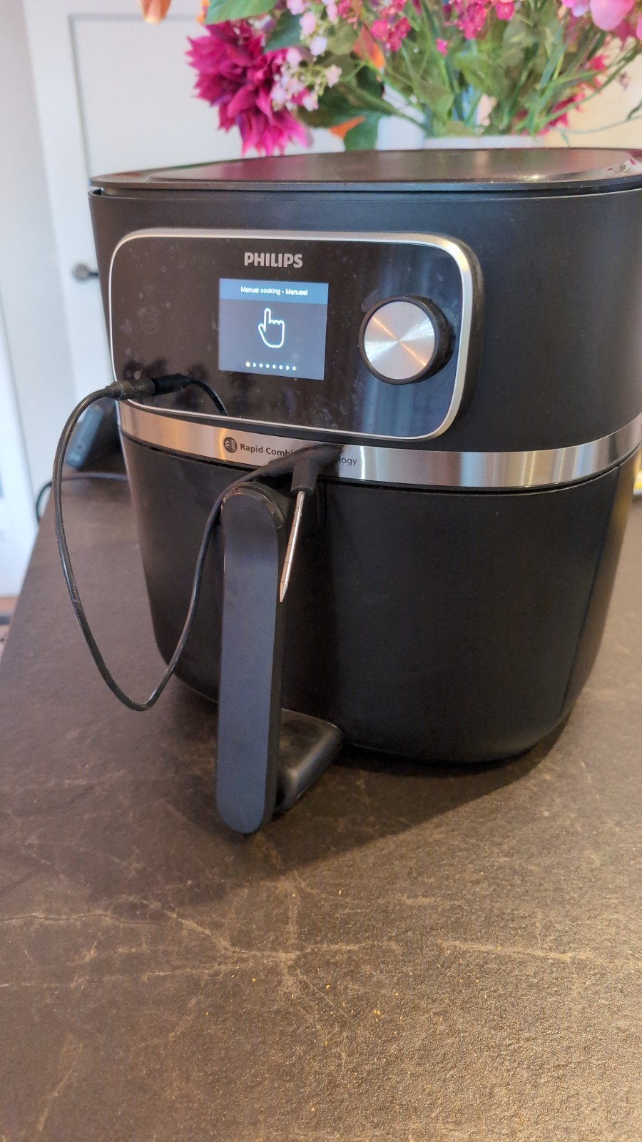 Philips Airfryer XXL zgan met thermometer en wifi, Witgoed en Apparatuur, Airfryers, Ophalen, Zo goed als nieuw, Airfryer XXL