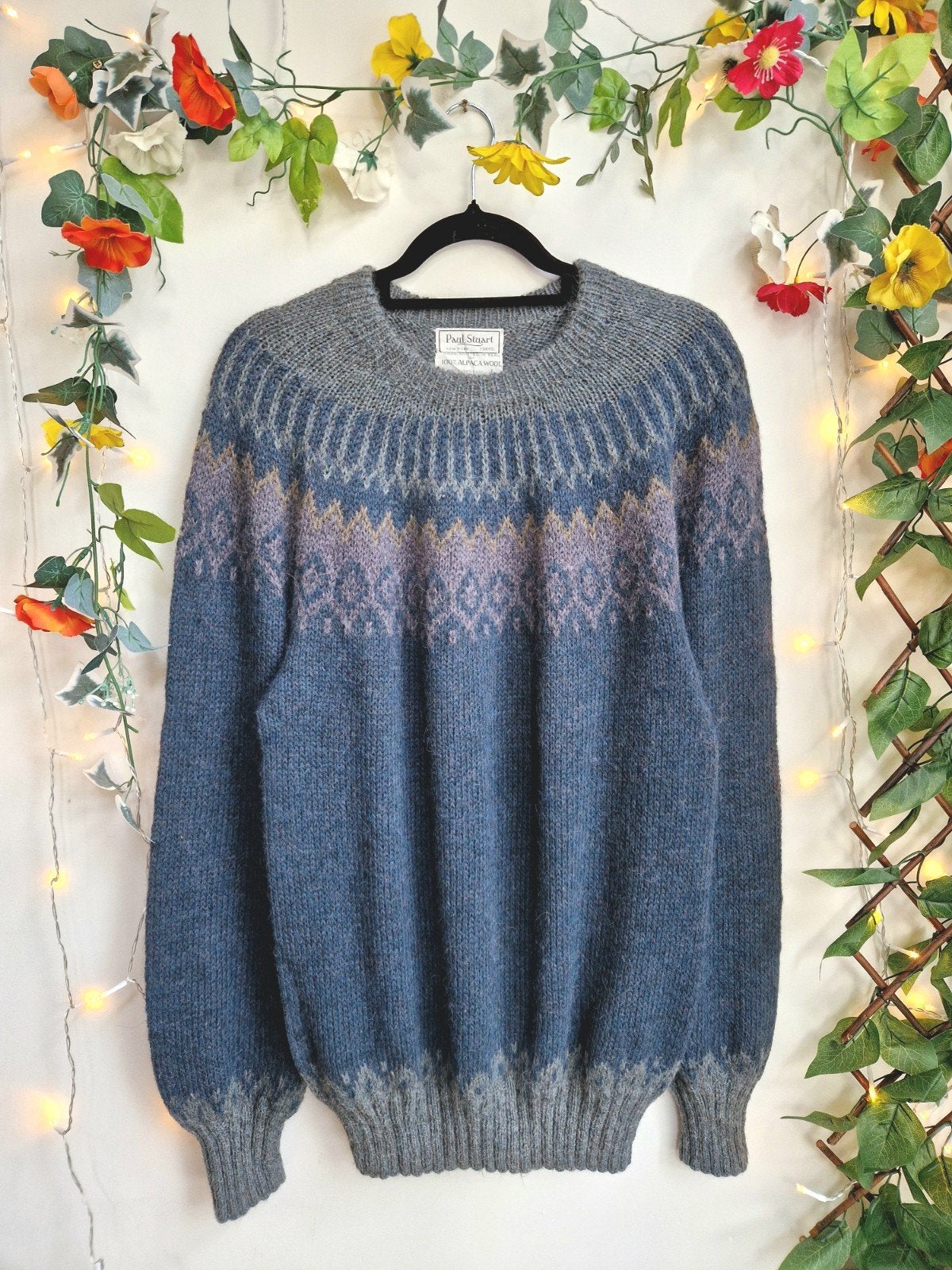 heerlijk zachte vintage trui van puur alpaca wol, Verzenden, Zo goed als nieuw, Maat 46/48 (XL) of groter, Meerkleurig