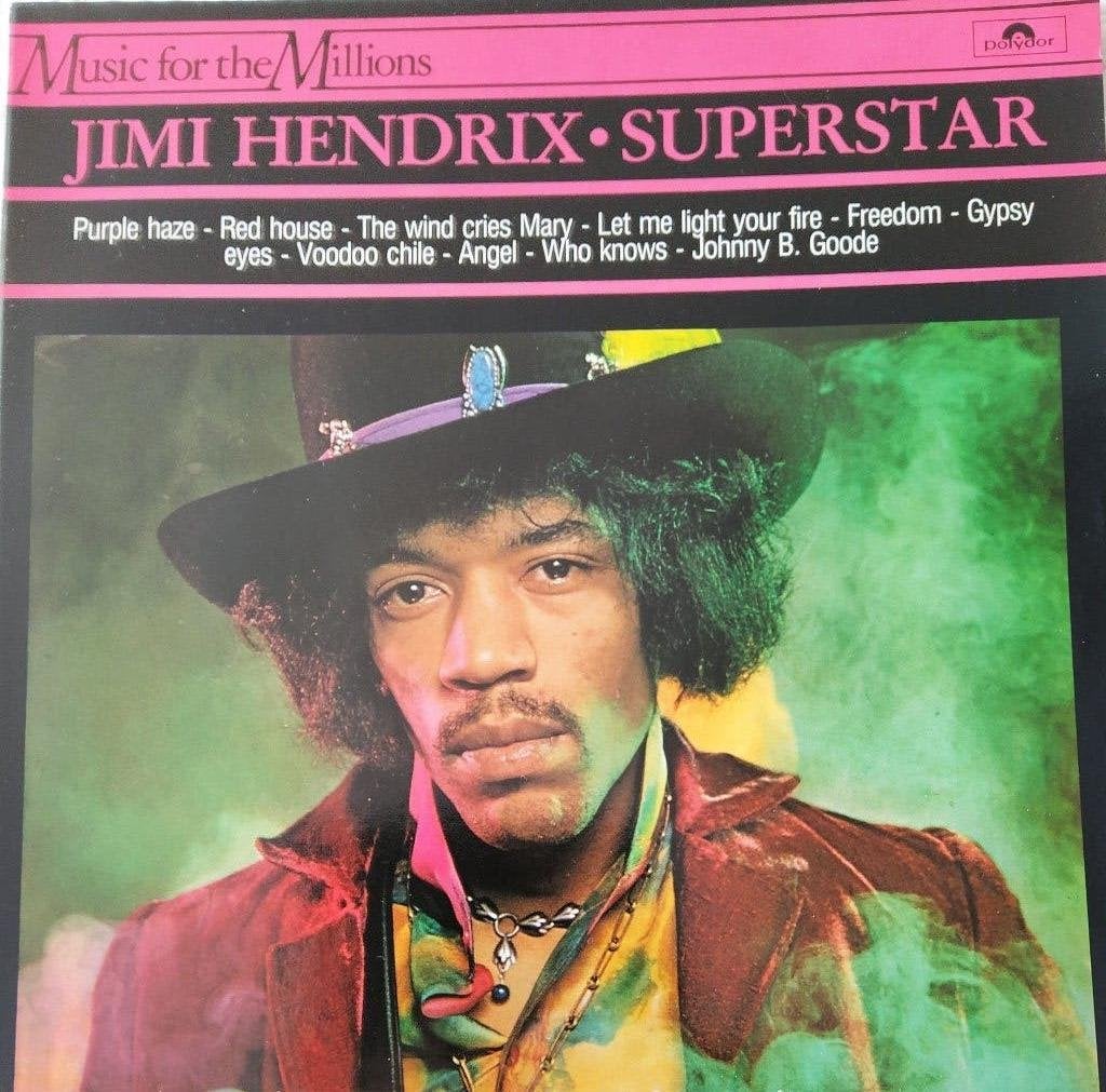 Jimi Hendrix - Superstar (1984) (Vinyl LP) Als nieuw!, LP, 10 inch, Verzenden, Zo goed als nieuw
