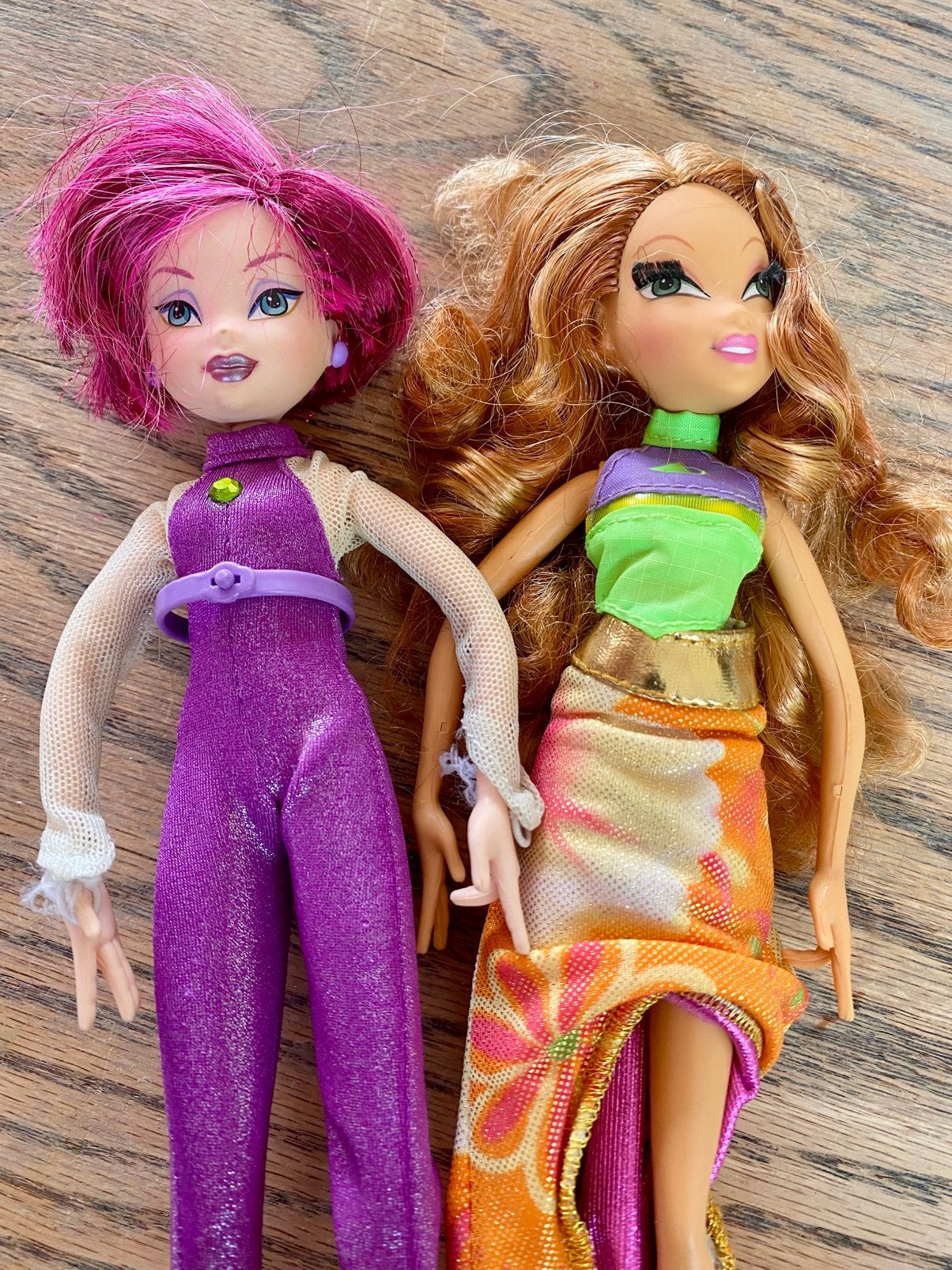 Winx Club poppen Flora en Tecna Y2K, Ophalen of Verzenden, Gebruikt, Barbie