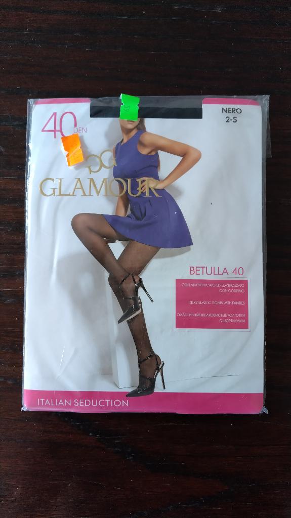Glamour Betulla 40 Panty, Kleur Nero, 40 Denier, Small, Maat 36/38 (S), Glamour, Zwart, Nieuw