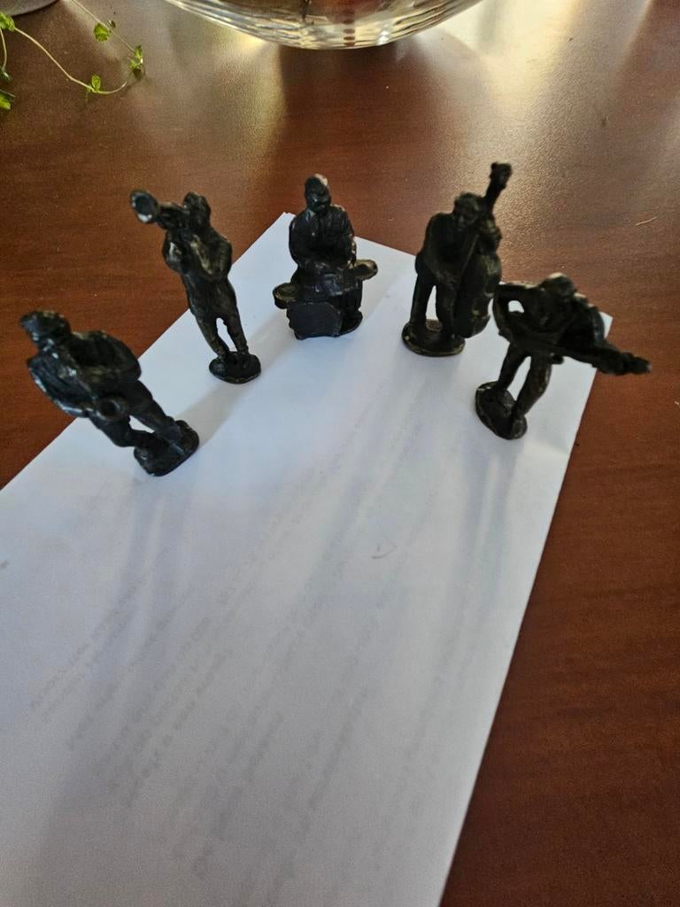 Jazz muzikanten band beeldjes 5x, Verzamelen, Ophalen of Verzenden, Zo goed als nieuw