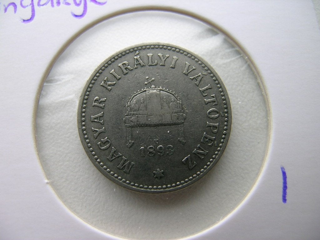 10 Filler 1893 Hongarije, Ophalen of Verzenden, Hongarije, Losse munt
