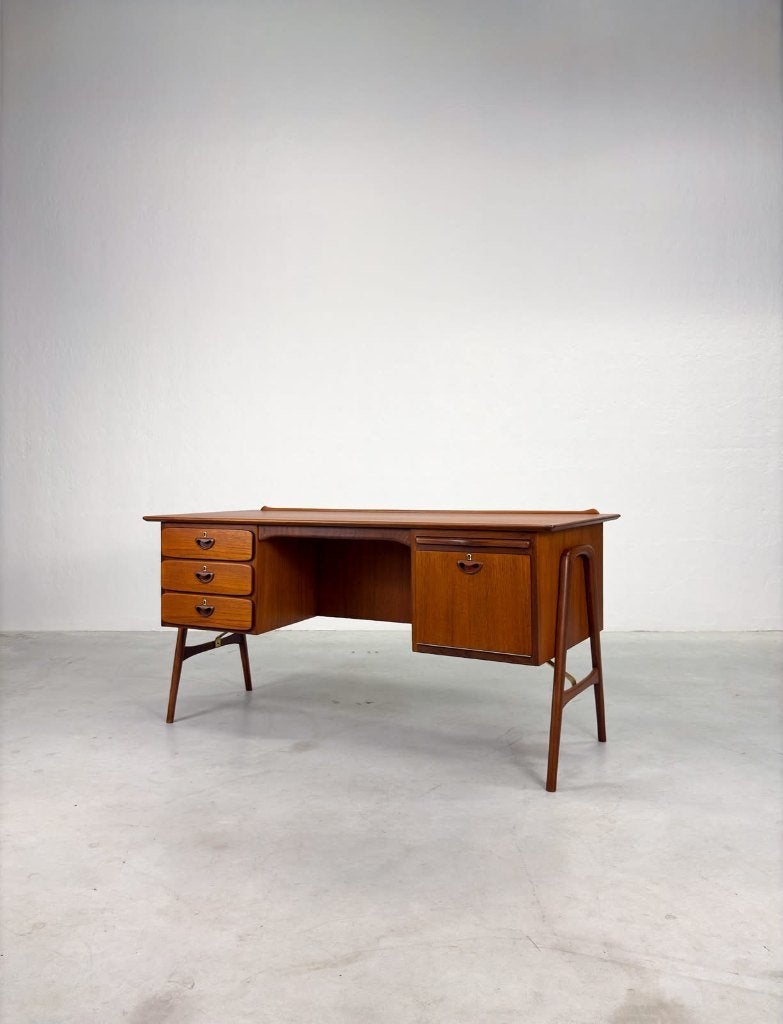 Boomerang Bureau van Louis van Teeffelen voor Wébé, Ophalen, Overige typen, 150 cm, Zo goed als nieuw
