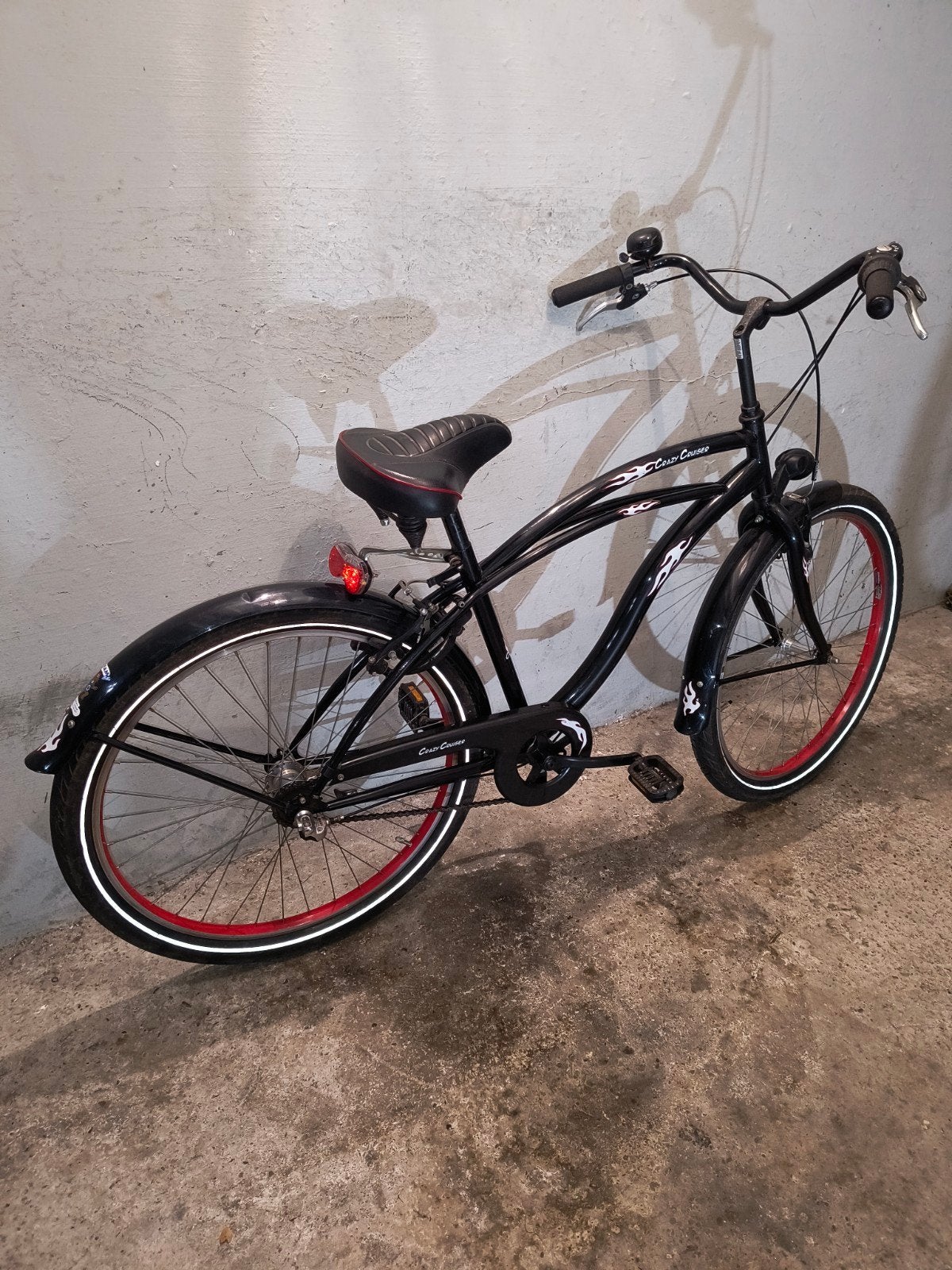 Jongensfiets Beachcruiser Cruiser 26inch zgan, Ophalen, Staal, Cruiser, Minder dan 47 cm