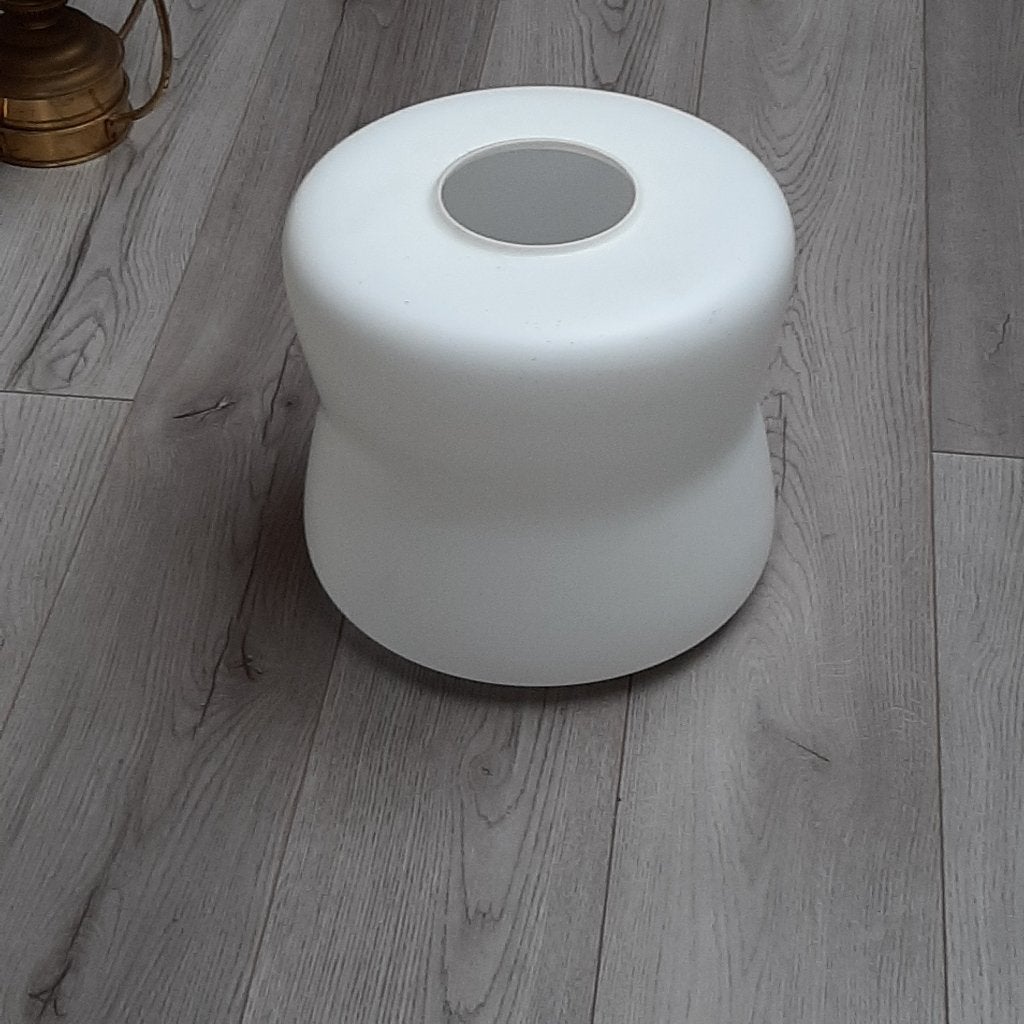 Lampenglas wit voor hanglamp - lamp glas / kelk, Ophalen, Gebruikt, Glas
