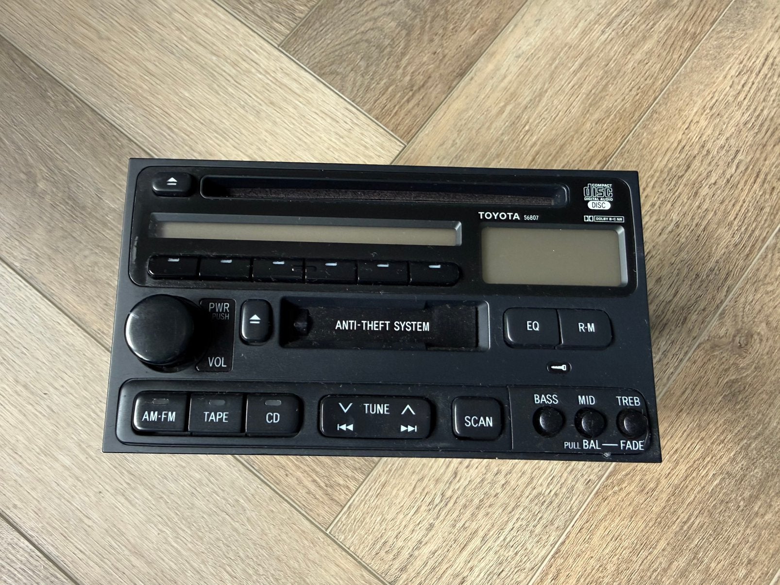 Toyota origineel usa radio-cd-cassette, Ophalen, Gebruikt