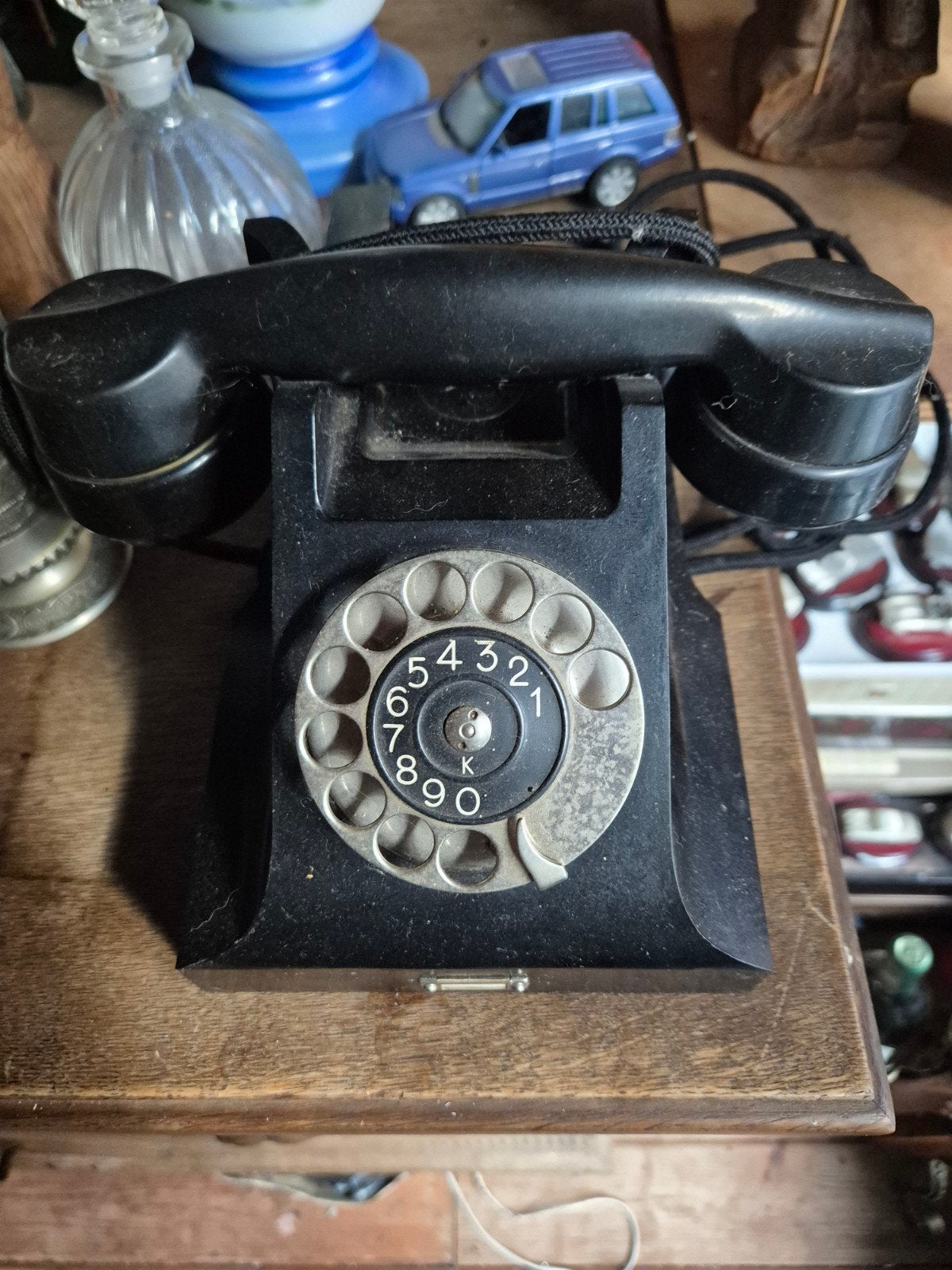 Vintage Bakelieten Telefoon met Draaischijf, Ophalen, Gebruikt, Bakeliet