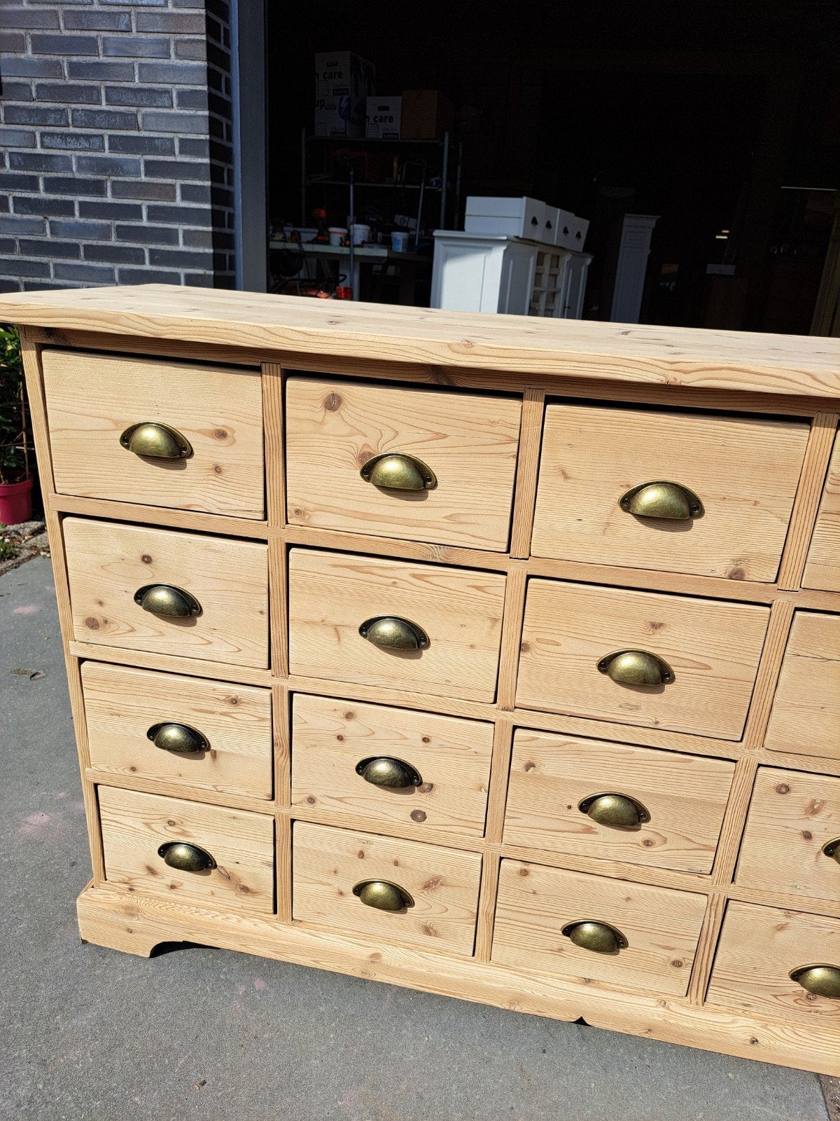 Oud grenen ladekast gezandstraald geschuurd refurbished, Ophalen, RoDeKo Volendam, R.kooij65@gmail.com, 100 tot 150 cm