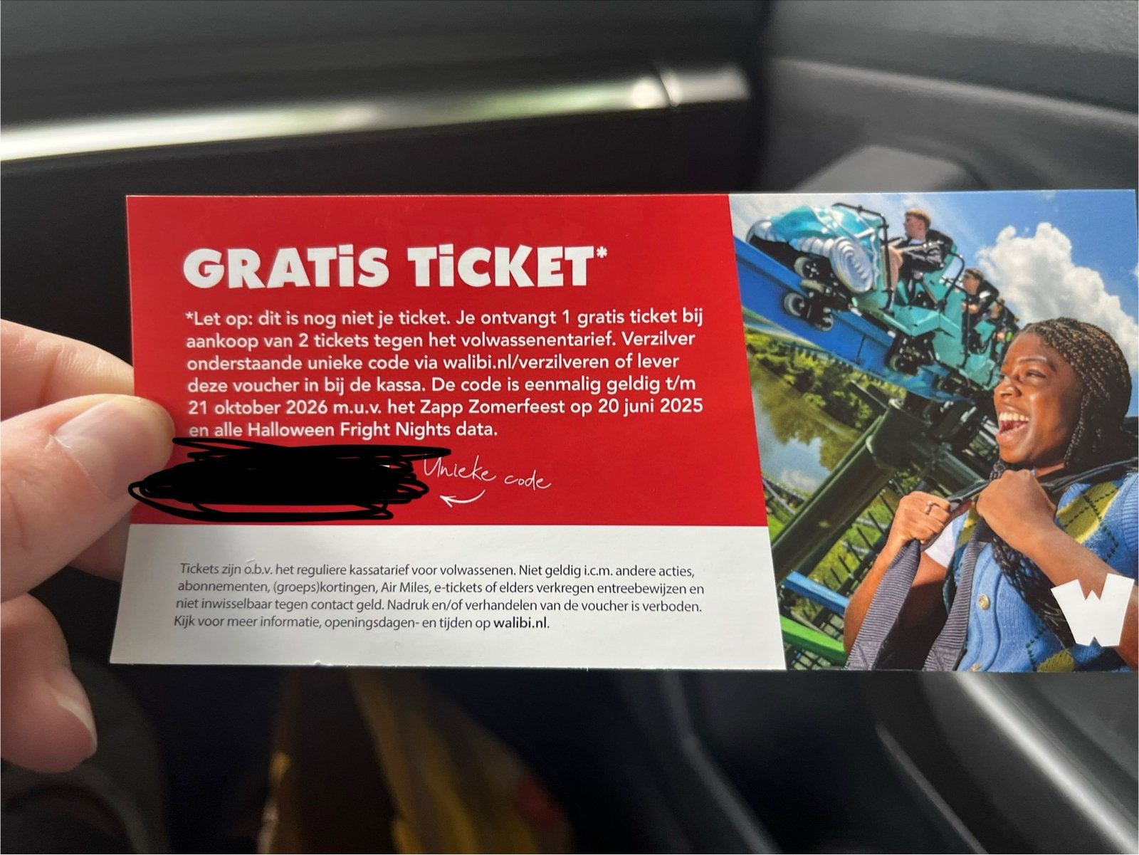 Kortingscode gratis ticket Walibi, Tickets en Kaartjes, Eén persoon, Kortingskaart
