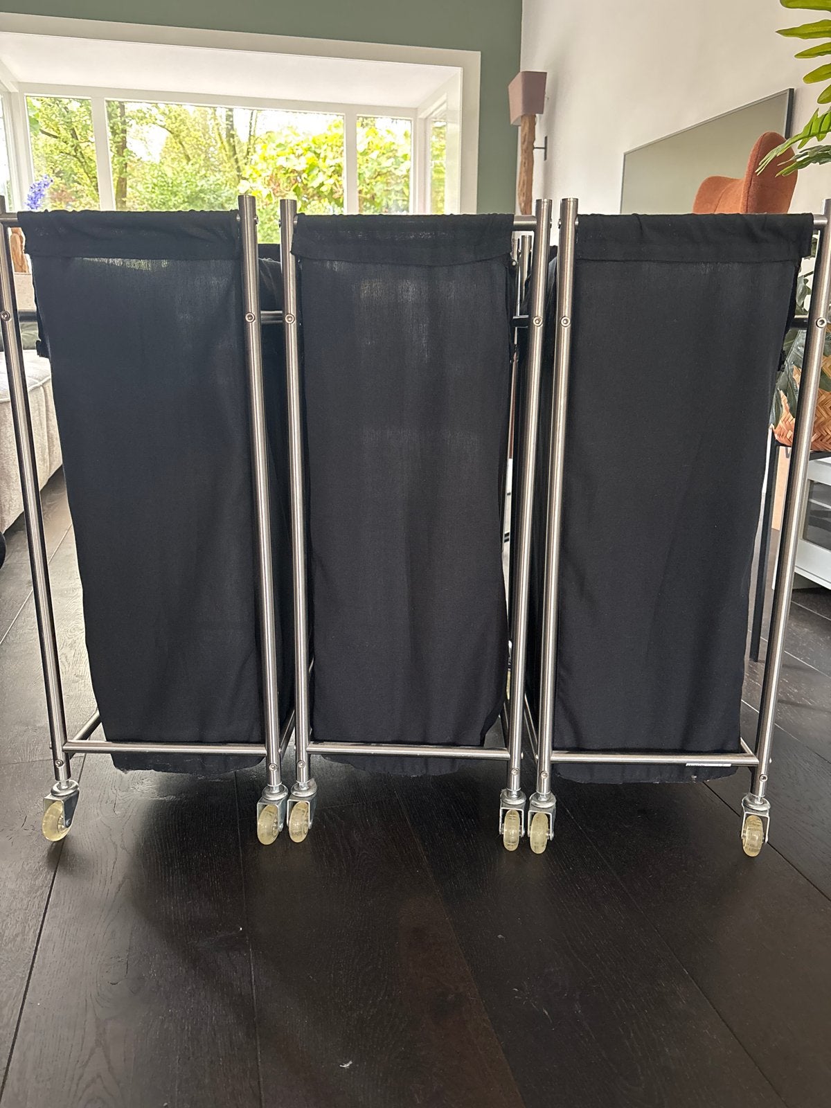 Ikea Grundtal Wasmand 3st  - Zwart/Chroom, Gebruikt, Zwart, Wasmand, Ophalen