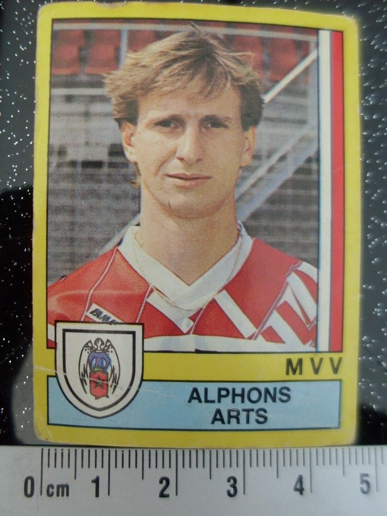 panini sticker voetbal 90 MVV Alphons Arts nr 116, Verzenden, Zo goed als nieuw, Overige binnenlandse clubs, Poster, Plaatje of Sticker