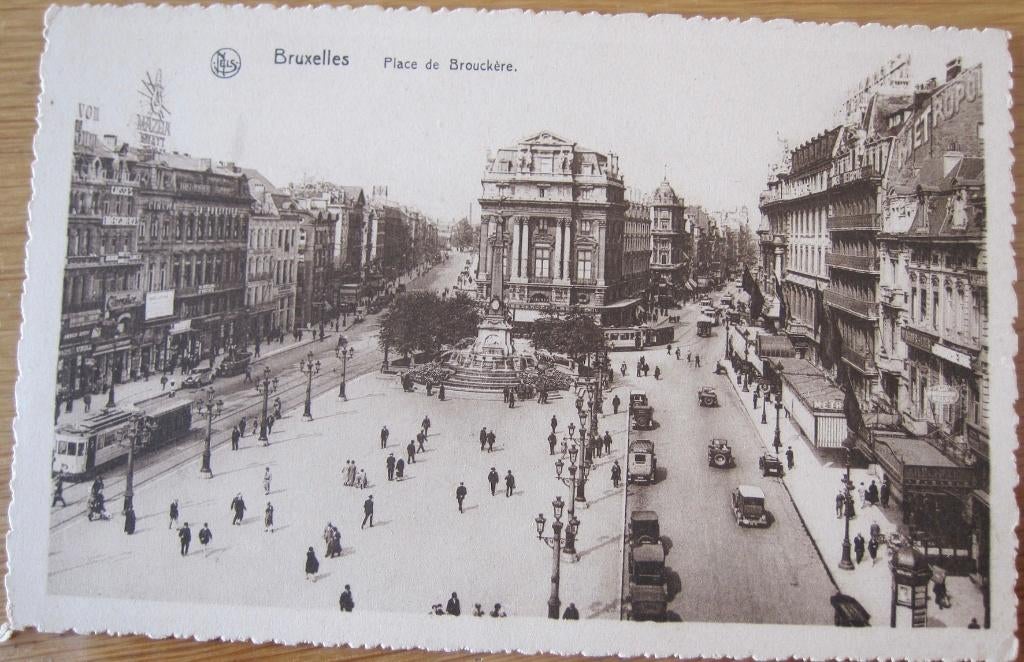 Brussel - het de Brouckère plein - Place de Brouckère, Verzenden, 1920 tot 1940, Ongelopen, België en Luxemburg