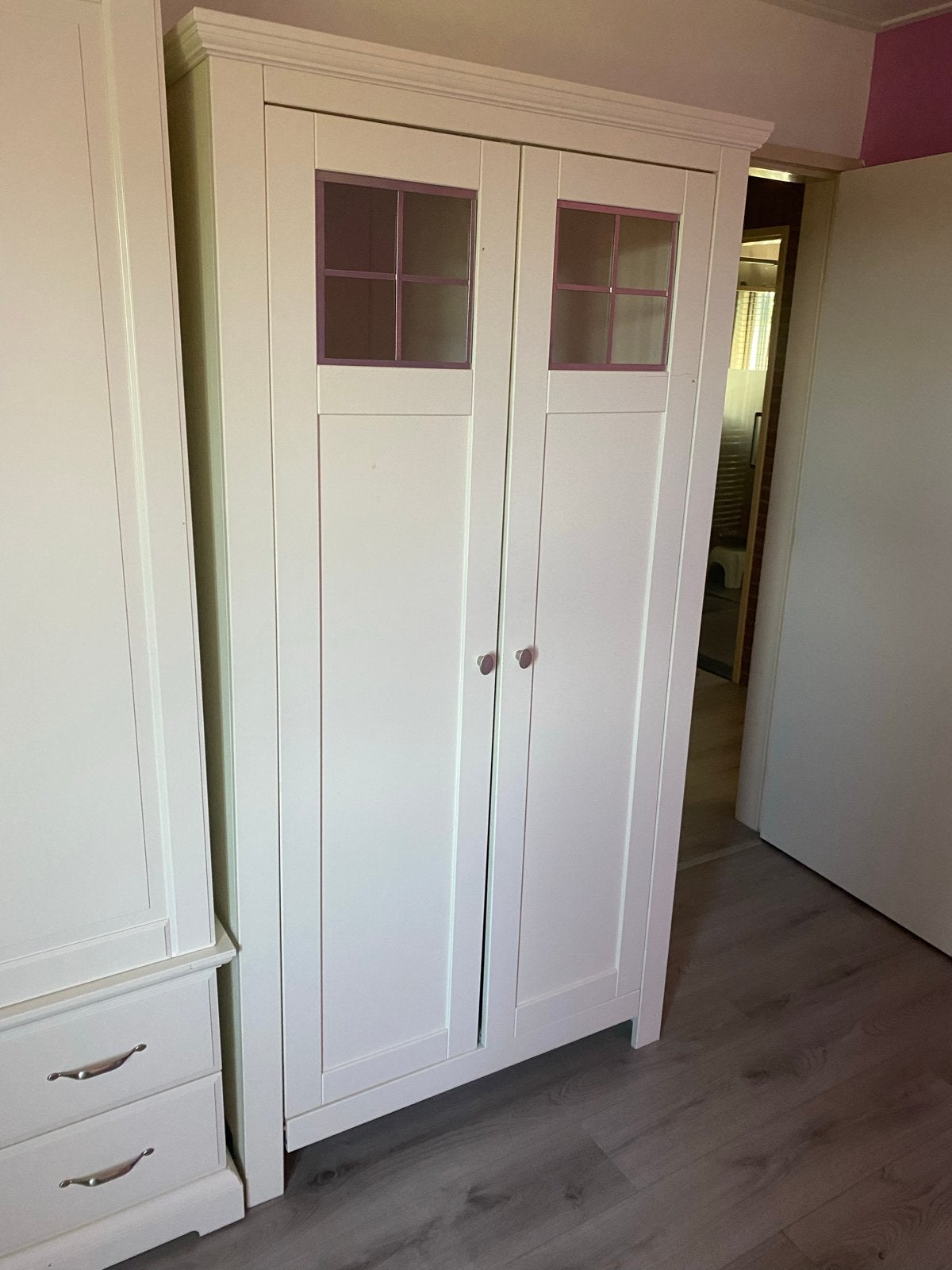 Witte kast voor babykamer, Ophalen, Gebruikt, 50 tot 70 cm, 105 cm of meer