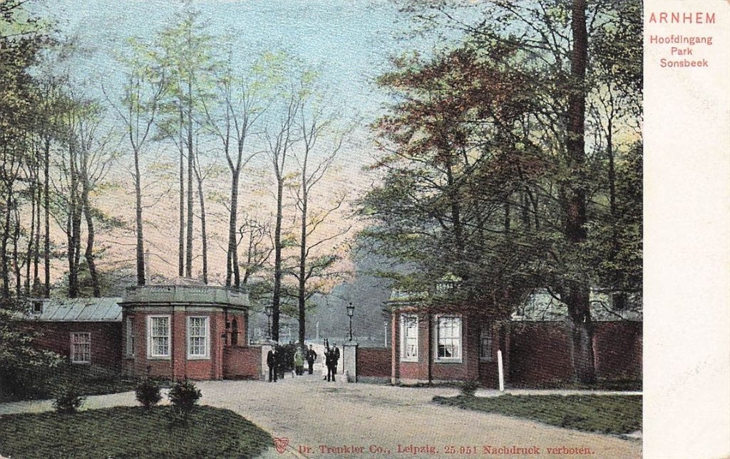702-133-035 Arnhem Hoofdingang Park Sonsbeek, Verzenden, Voor 1920, Gelderland