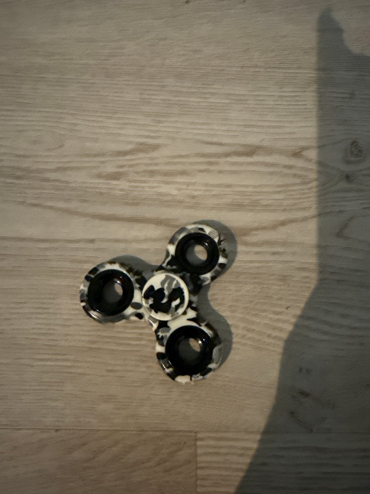 Fidget Spinner Camouflage Zwart Wit, Ophalen, Zo goed als nieuw, Jongen of Meisje