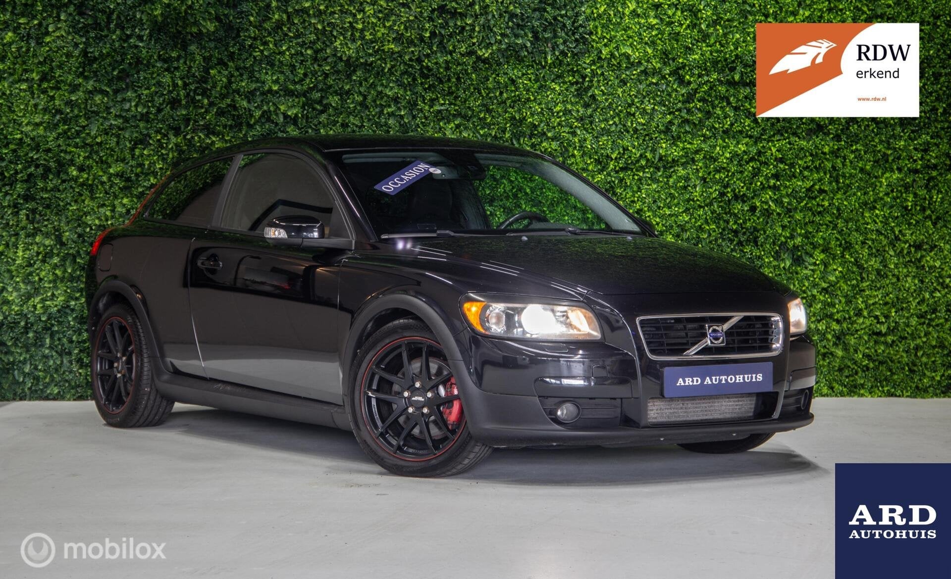 Volvo C30 2.5 T5 Summum|Xenon|Leder|Stoelv.|AUX|PDC|Uniek!, Auto's, Gebruikt, Zwart, 700 kg, 4 stoelen