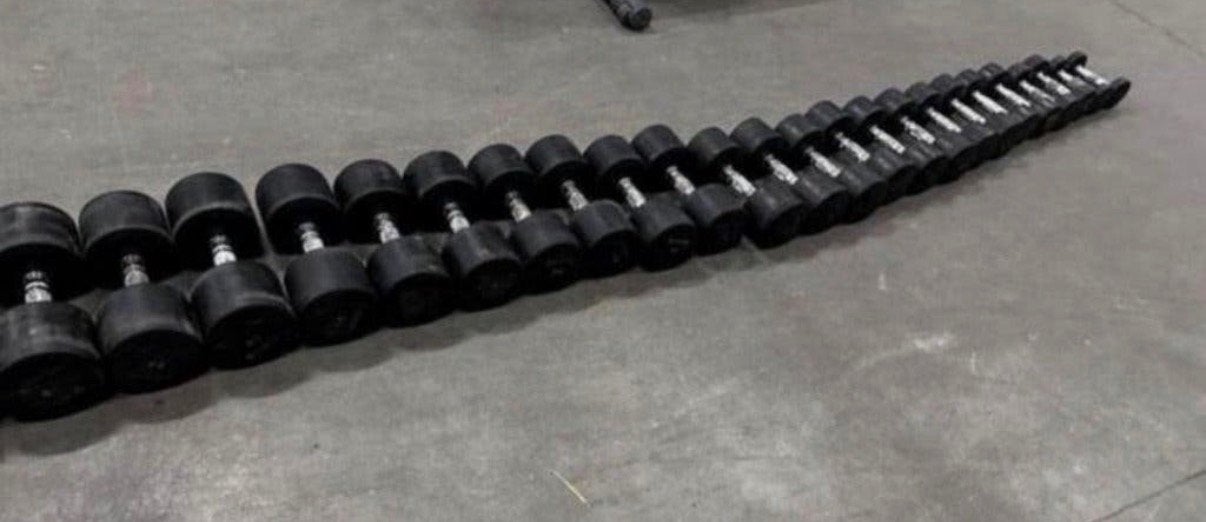 Eleiko Vaste Dumbells 4kg t/m 28kg , 2x38kg, Ophalen, Gebruikt, Dumbbell