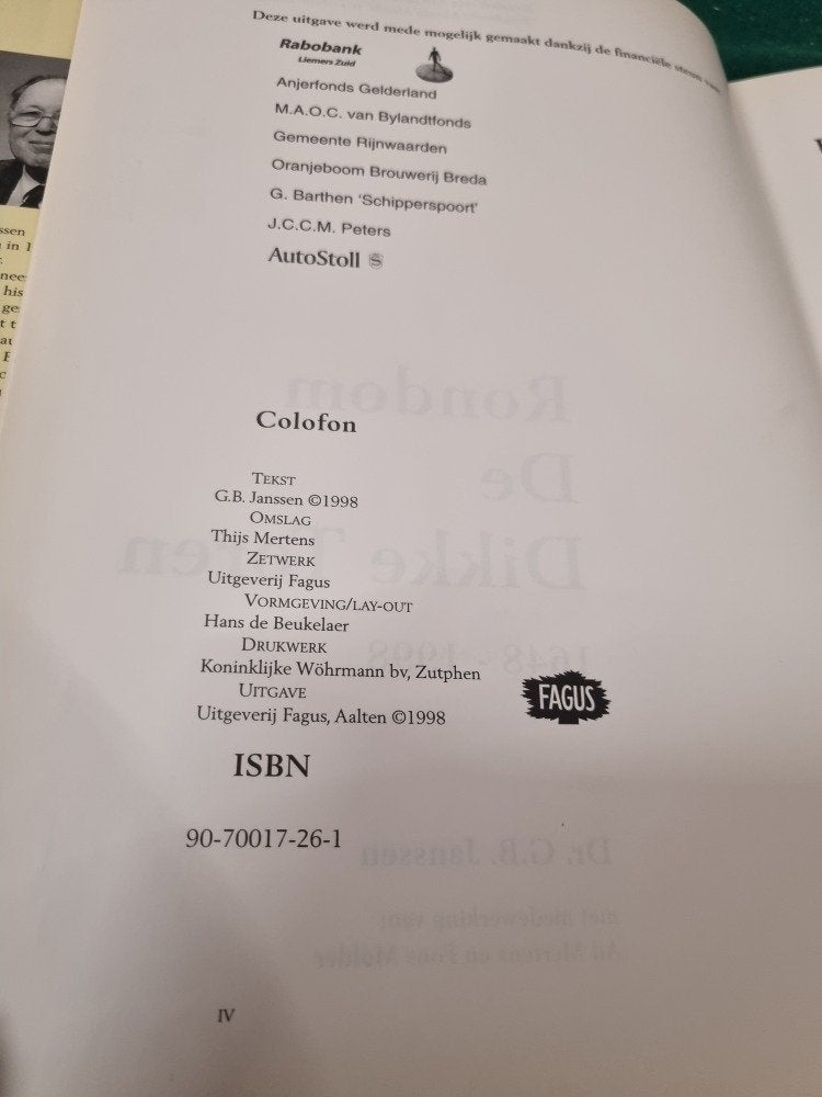 boek rondom de dikke toren lobith tolkamer, Ophalen of Verzenden