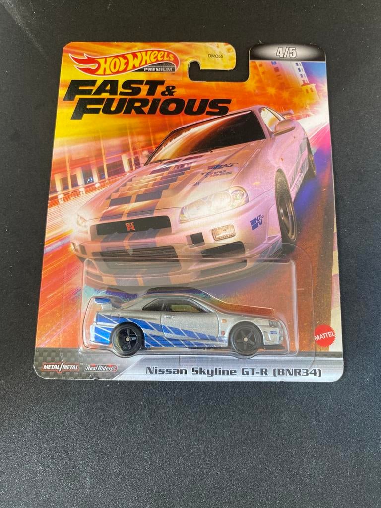 Hot wheels nissan skyline R34 GT-R, Hobby en Vrije tijd, Modelauto's | Overige schalen, Mattel, Mattel, Nieuw, Ophalen of Verzenden