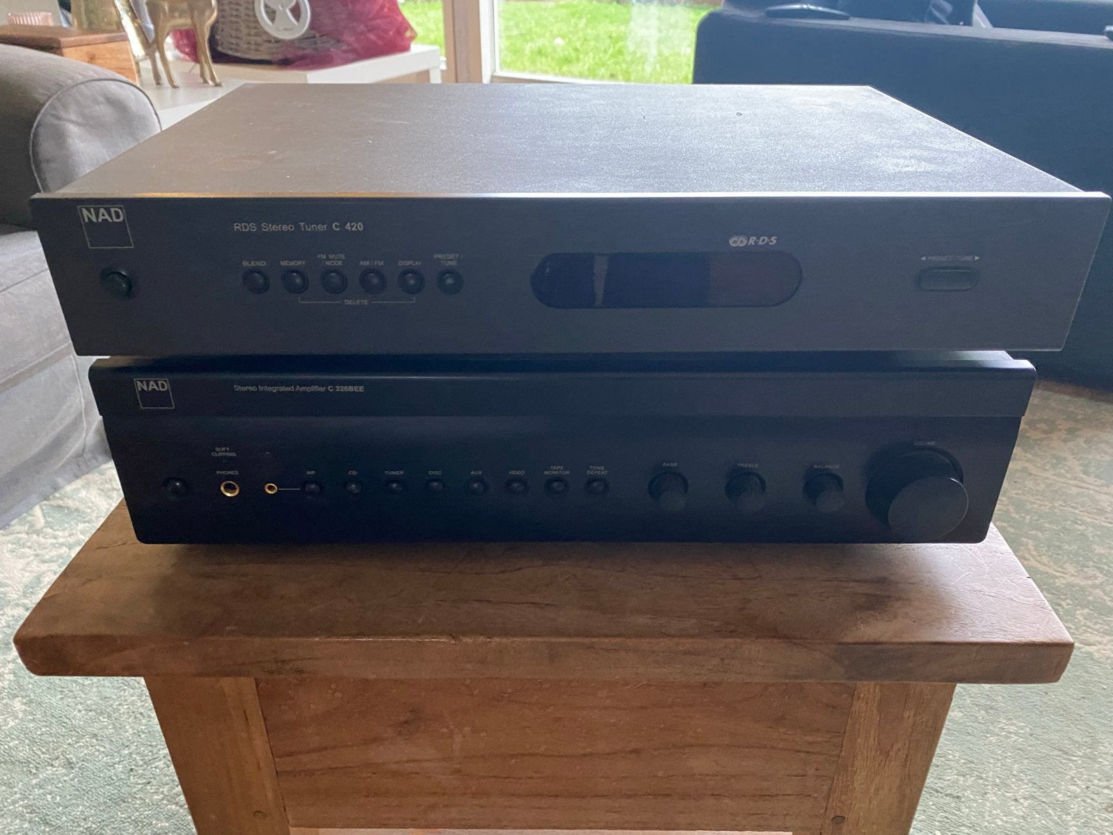 NAD C 326BEE Versterker en C420 Tuner, Overige merken, Ophalen of Verzenden, 60 tot 120 watt, Niet werkend