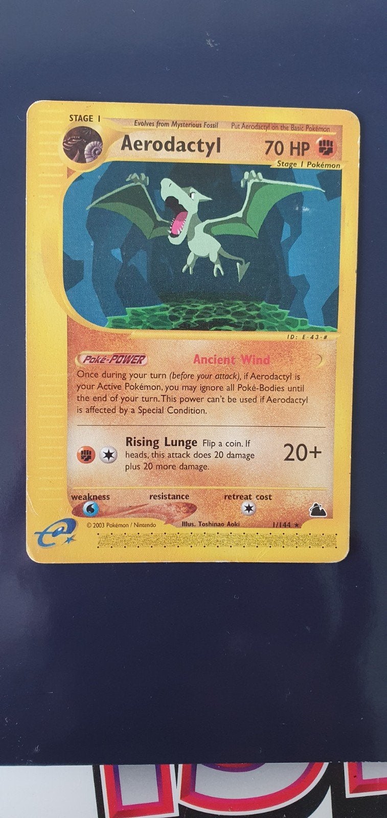 Aerodactyl 1/144 pokemon kaart, Ophalen of Verzenden