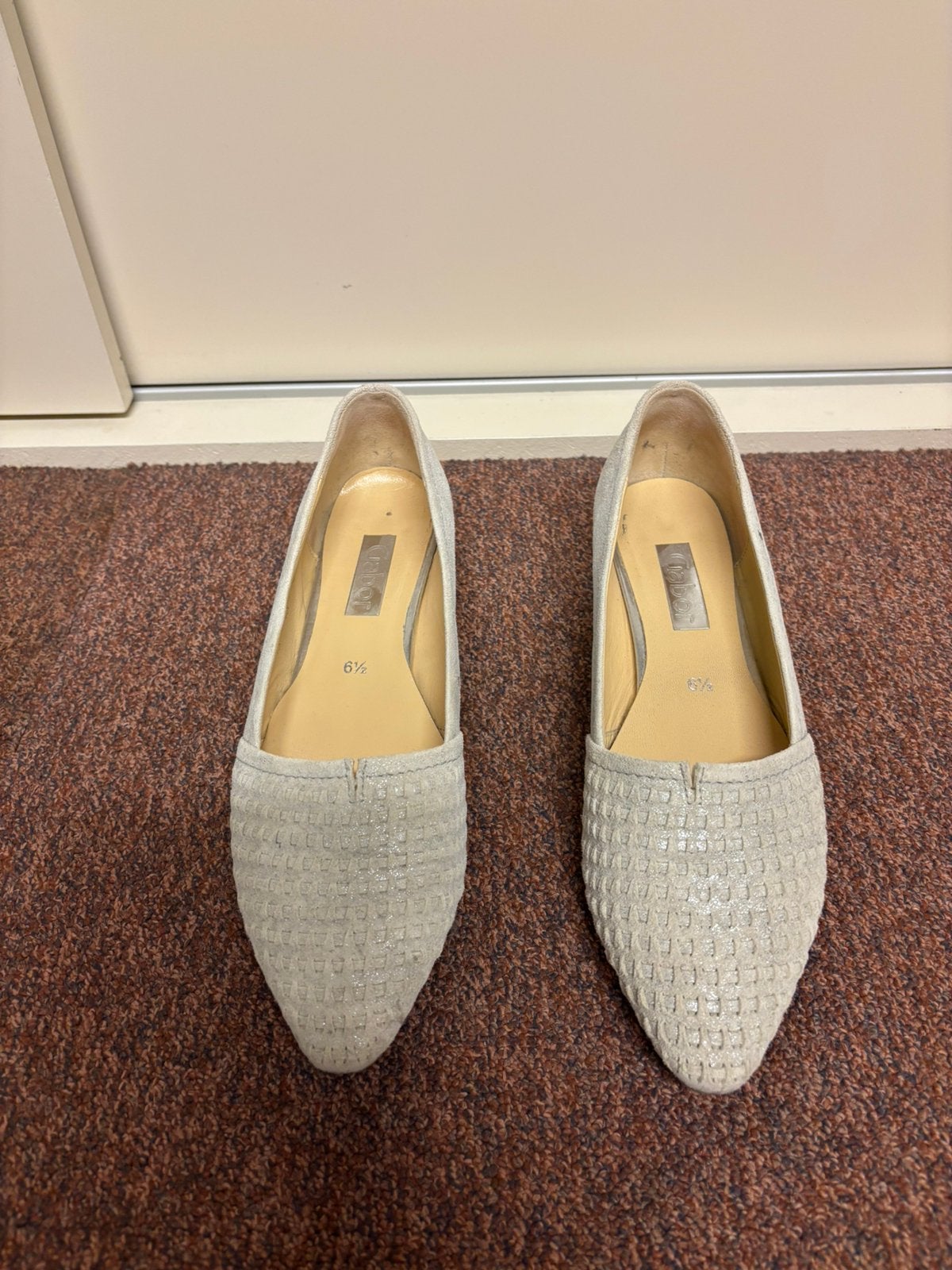 Gabor 6,5 creme pumps, Ophalen of Verzenden, Zo goed als nieuw, Beige