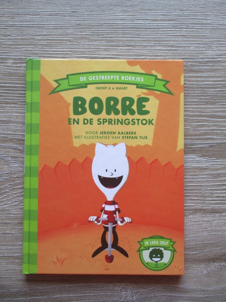 Borre en de springstok - Jeroen Aalbers, Ophalen of Verzenden, Gelezen, Fictie algemeen