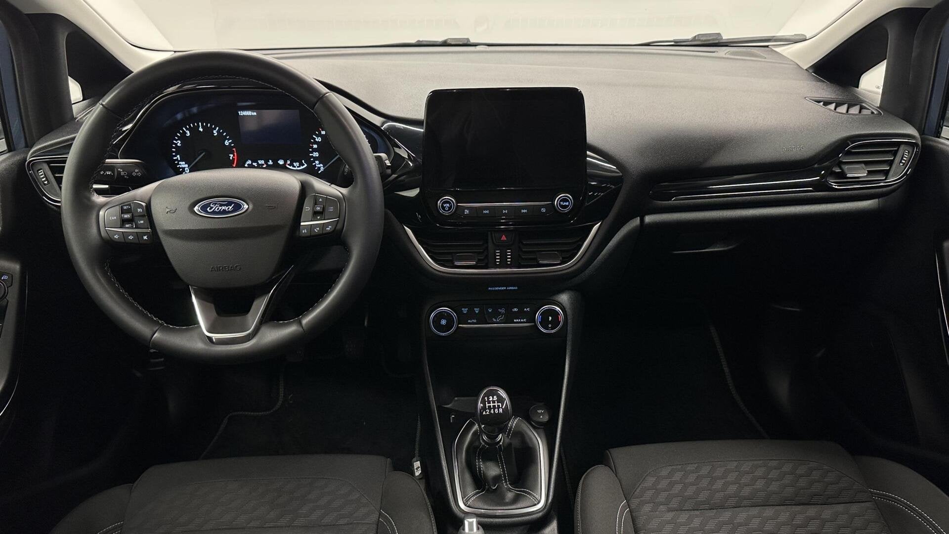 Ford Fiesta 1.0 EcoBoost Hybrid Titanium NAVI CRUISE CARPLAY, Voorwielaandrijving, Gebruikt, Blauw, 49 €/maand