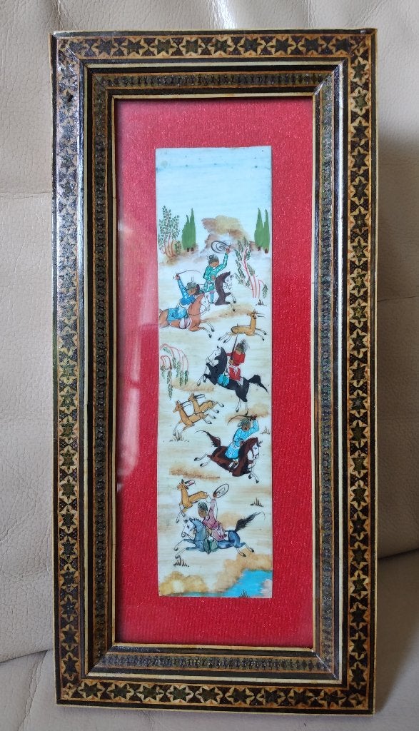 Perzische miniatuurschilderij 2, Ophalen of Verzenden