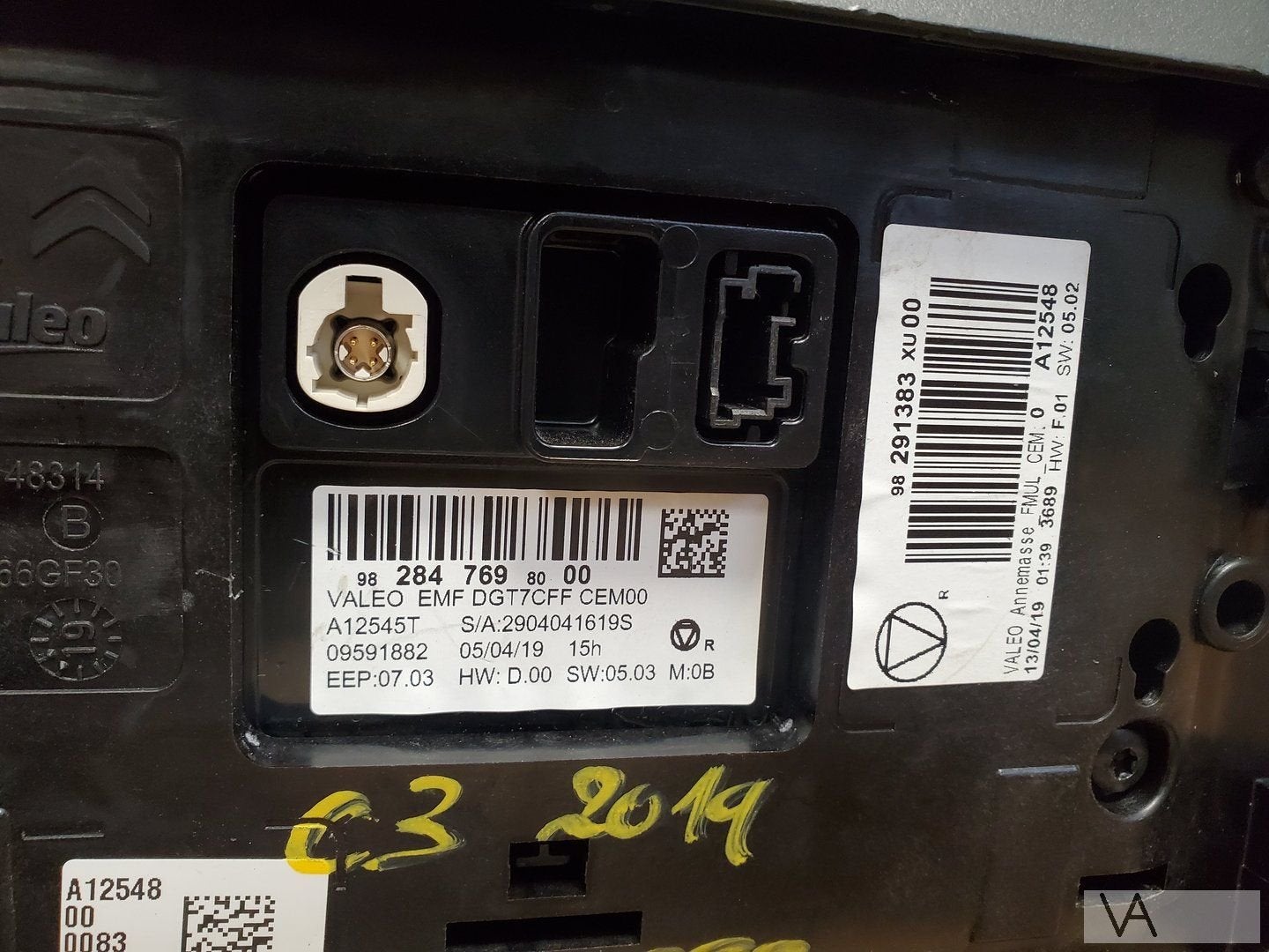 Peugeot 208 2008 308 Citroen C3 navigatie display 9828476980, Gebruikt, -, Ophalen of Verzenden, -