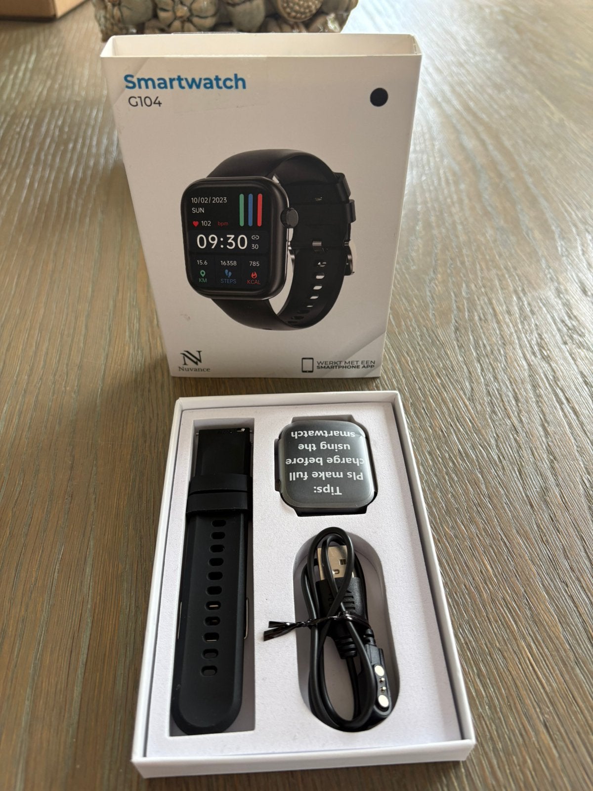 Nuvance - Smartwatch Heren, !, Ophalen of Verzenden, Zo goed als nieuw, !
