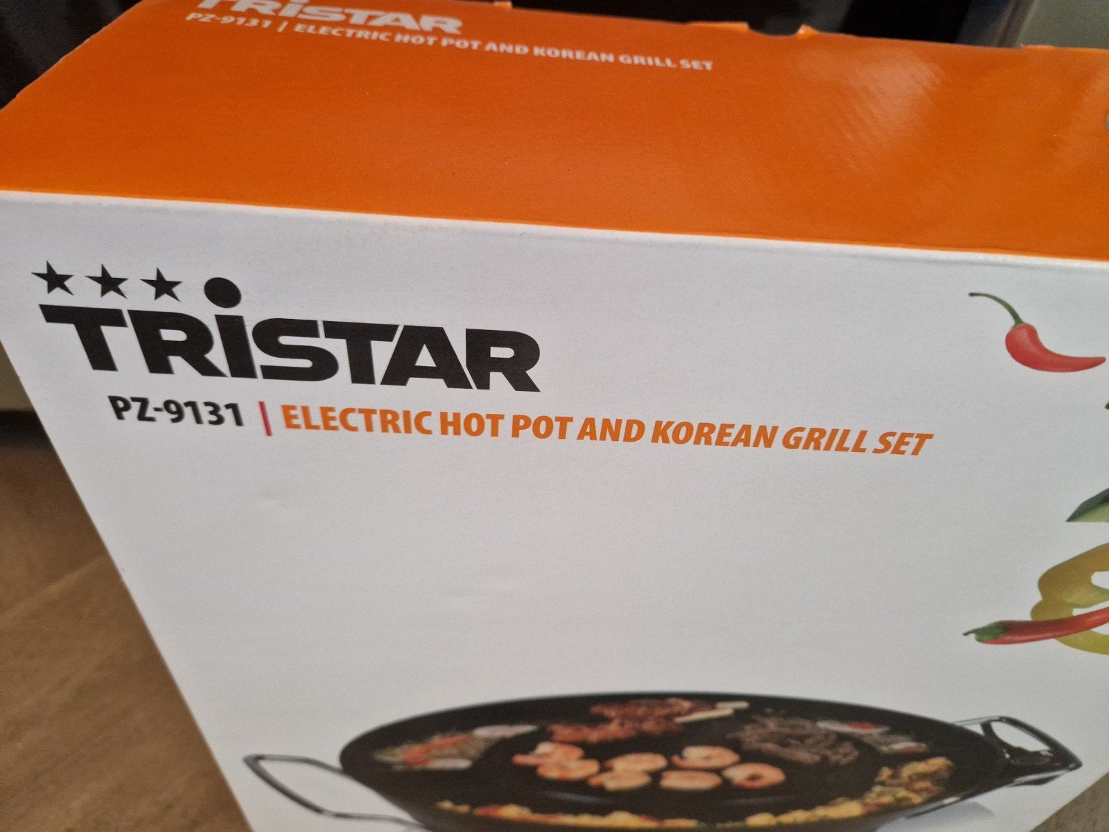 Tristar PZ-9131 Elektrische Hot Pot en Koreaanse Grill Set, Witgoed en Apparatuur, Ophalen of Verzenden, Nieuw, 4 t/m 7 personen