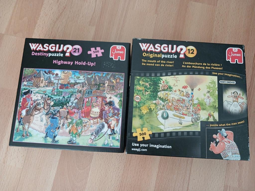 Wasgij puzzels 500 stukjes, Ophalen, 500 t/m 1500 stukjes, Zo goed als nieuw