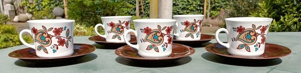 BIJNA GRATIS! 5x kop en schotel ARZBERG SCHUMANN Germany, Ophalen of Verzenden