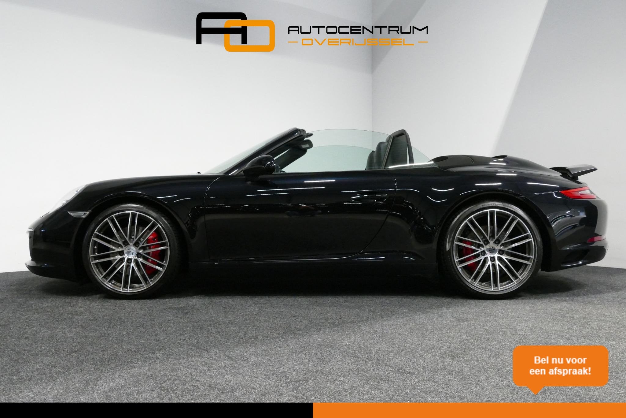 Porsche 911 Cabrio 3.0 Carrera S / Sportuitlaat / Elektr. ve, Auto's, Gebruikt, Cabriolet, Zwart, 420 pk