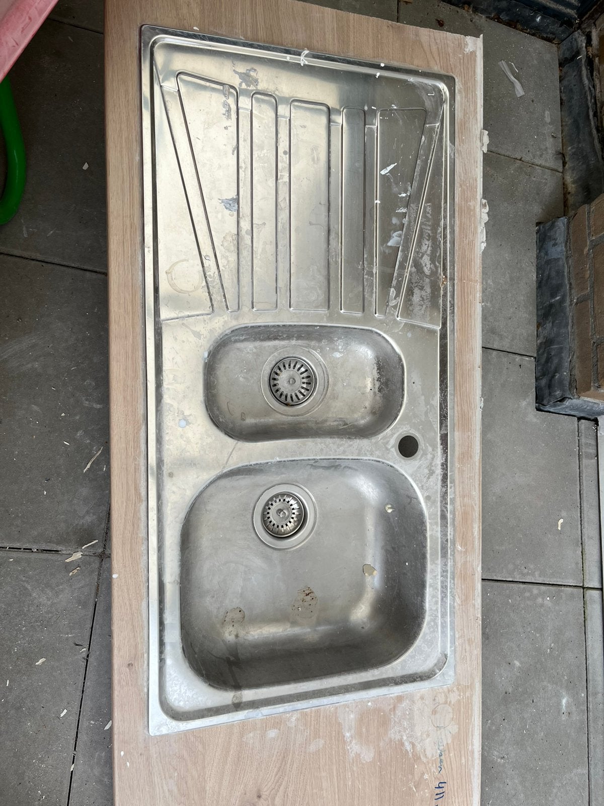 Rvs spoelbak, Ophalen, 50 tot 100 cm, Zo goed als nieuw, Minder dan 100 cm