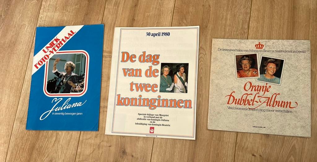 Fotoverhalen Juliana en Beatrix van Margrieten uit seventies, Verzamelen, Ophalen of Verzenden, Gebruikt, Nederland, Tijdschrift of Boek
