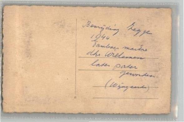 Zegge 2 fotokaarten waarschijnlijk1944 zie tekst achterop, Ophalen of Verzenden, Ongelopen, Noord-Brabant