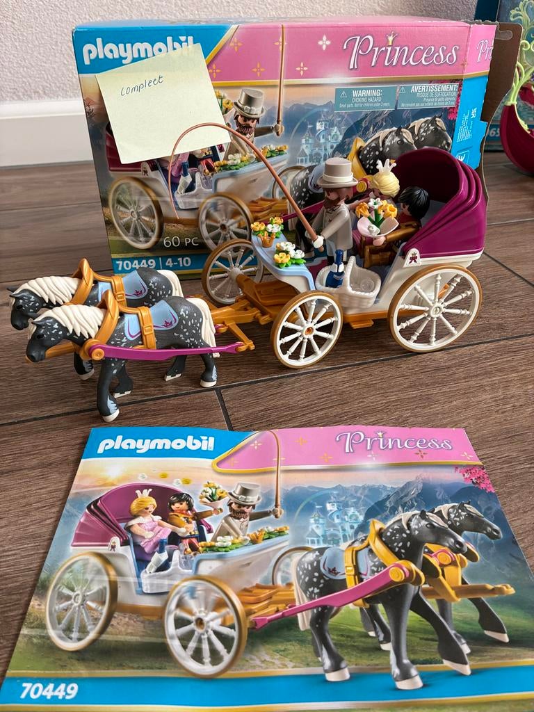 PLAYMOBIL Princess Romantische Paardenkoets - 70449, Ophalen, Zo goed als nieuw